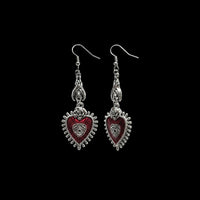 Blood Rose Earrings