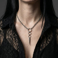 Hoop Spike Necklace